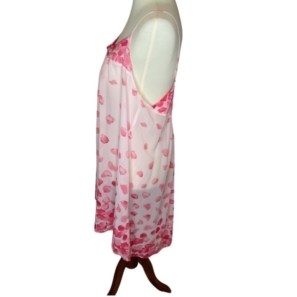 Oscar De Larenta sheer nightie in beautiful pink & white silk - Picture 6 of 13